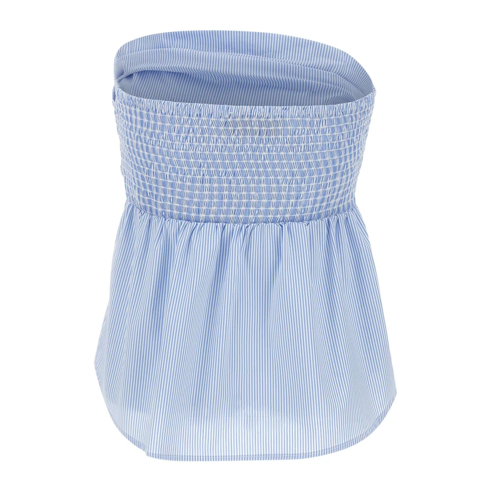 Kaos Gestreepte Katoenmix Top Italië Blue Dames