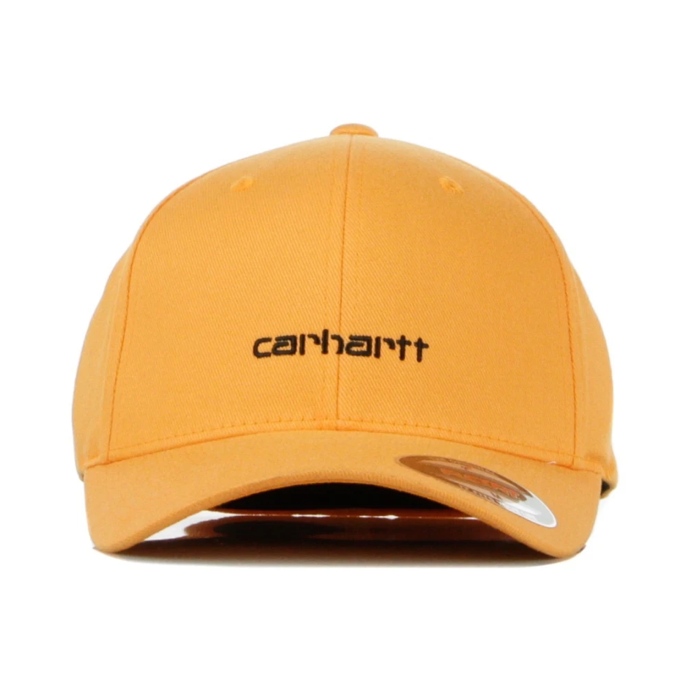 Carhartt WIP Script Cap met gebogen klep Orange Heren