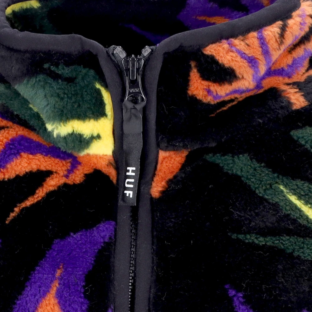 HUF Plant Patroon Sherpa Rits Jas Multicolor Heren