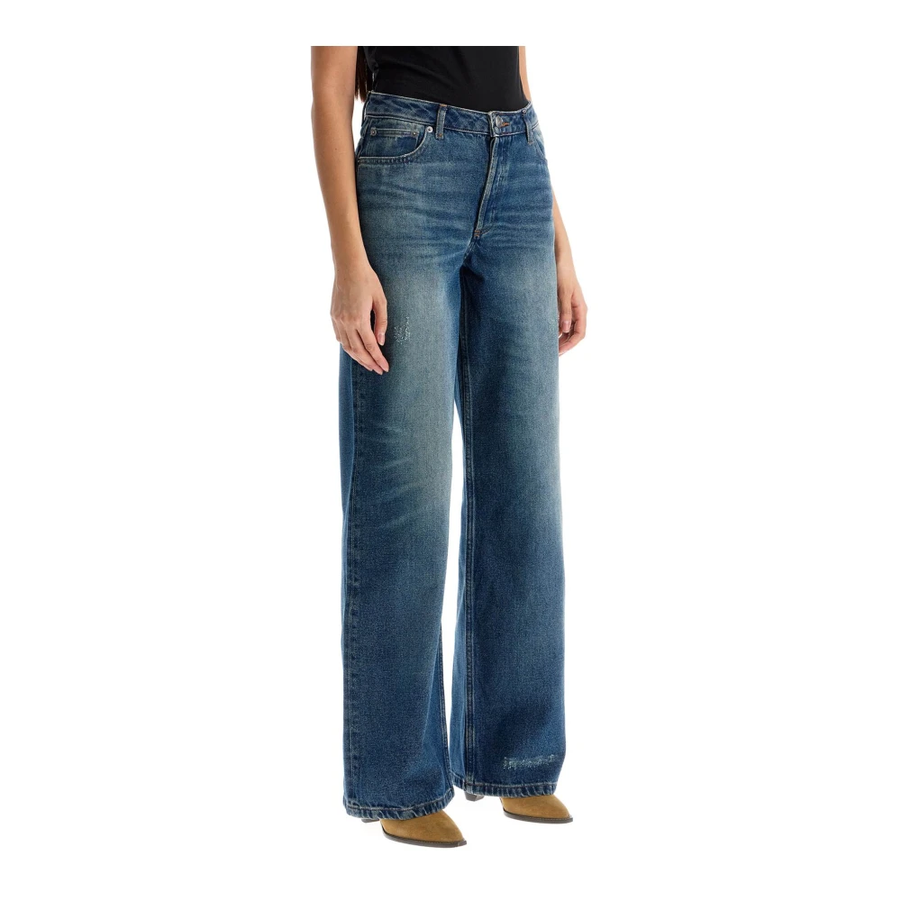 A.p.c. Indigo Straight Leg Enkel Jeans Blue Dames