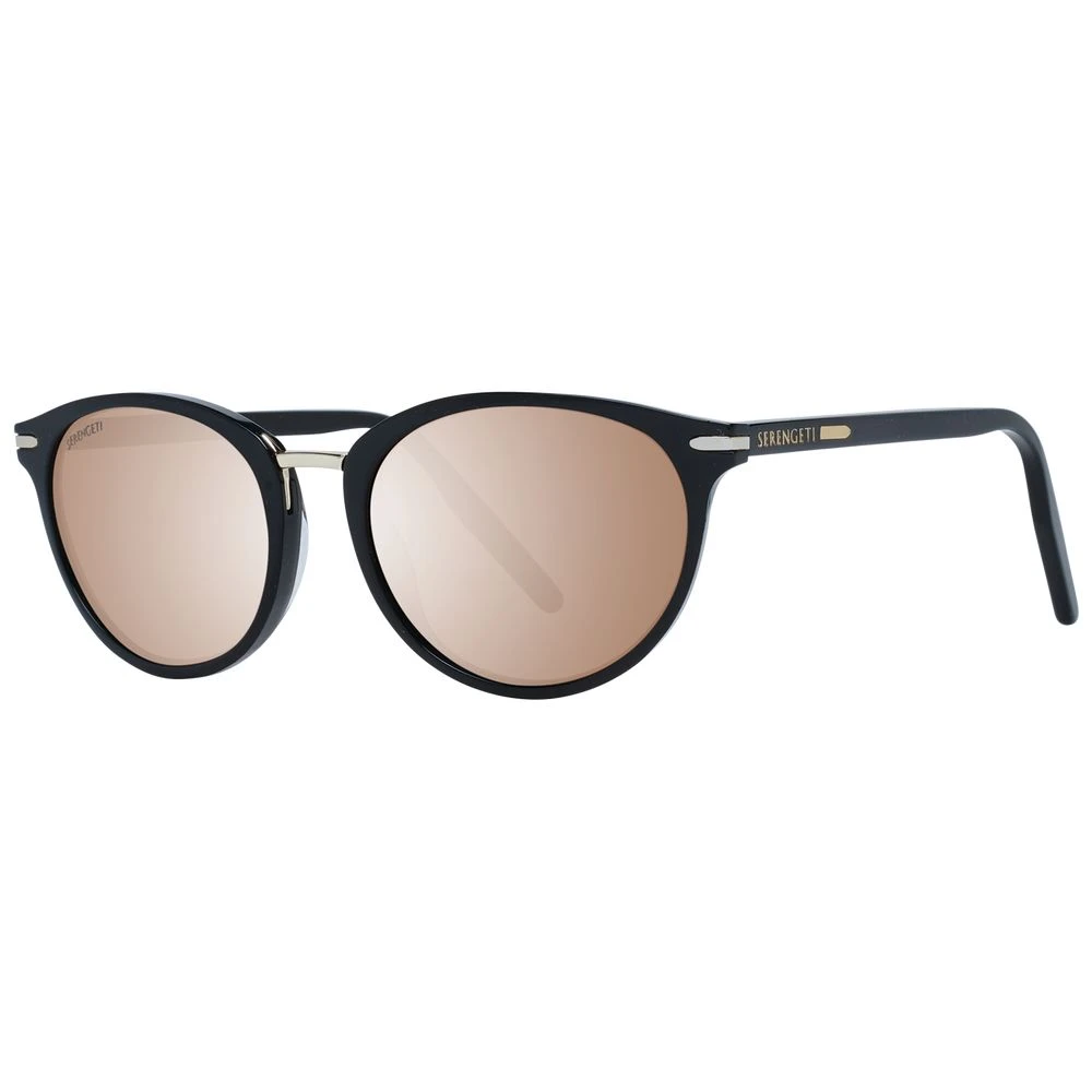 Serengeti Women's Black Sunglasses, One Size, Sunglasses Round Polarized
