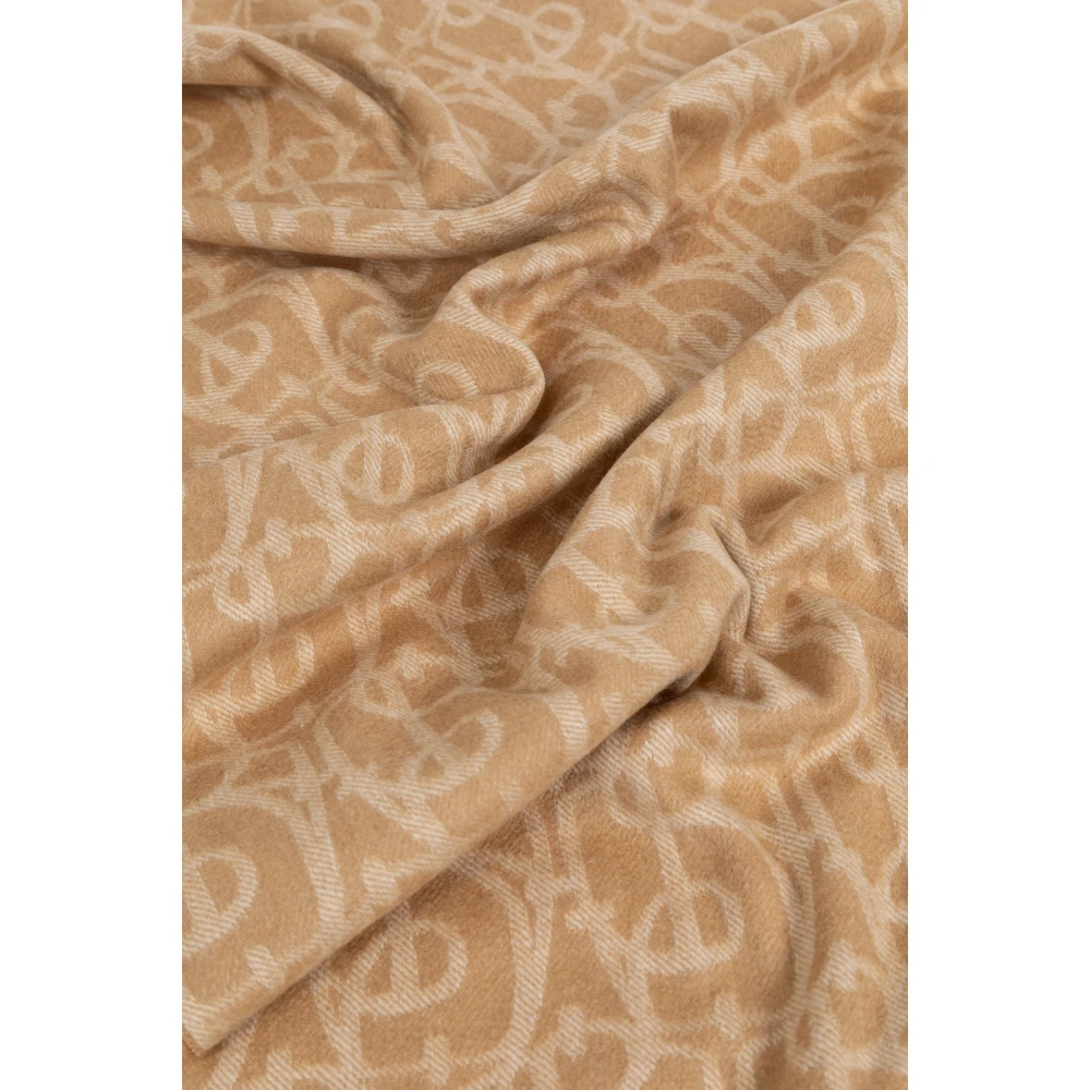 Burberry Kasjmier sjaal met franjes Beige Unisex