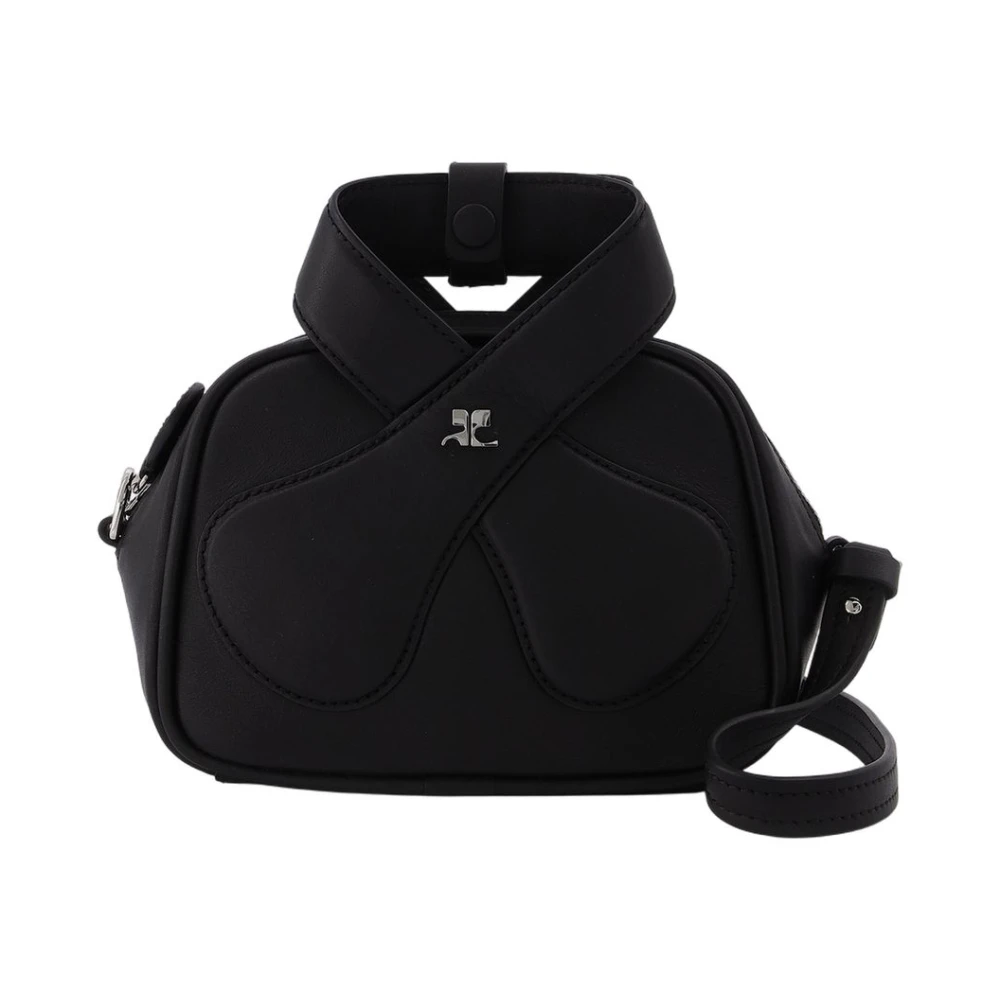 Courrèges Women's Black Leather Loop Baguette Bag