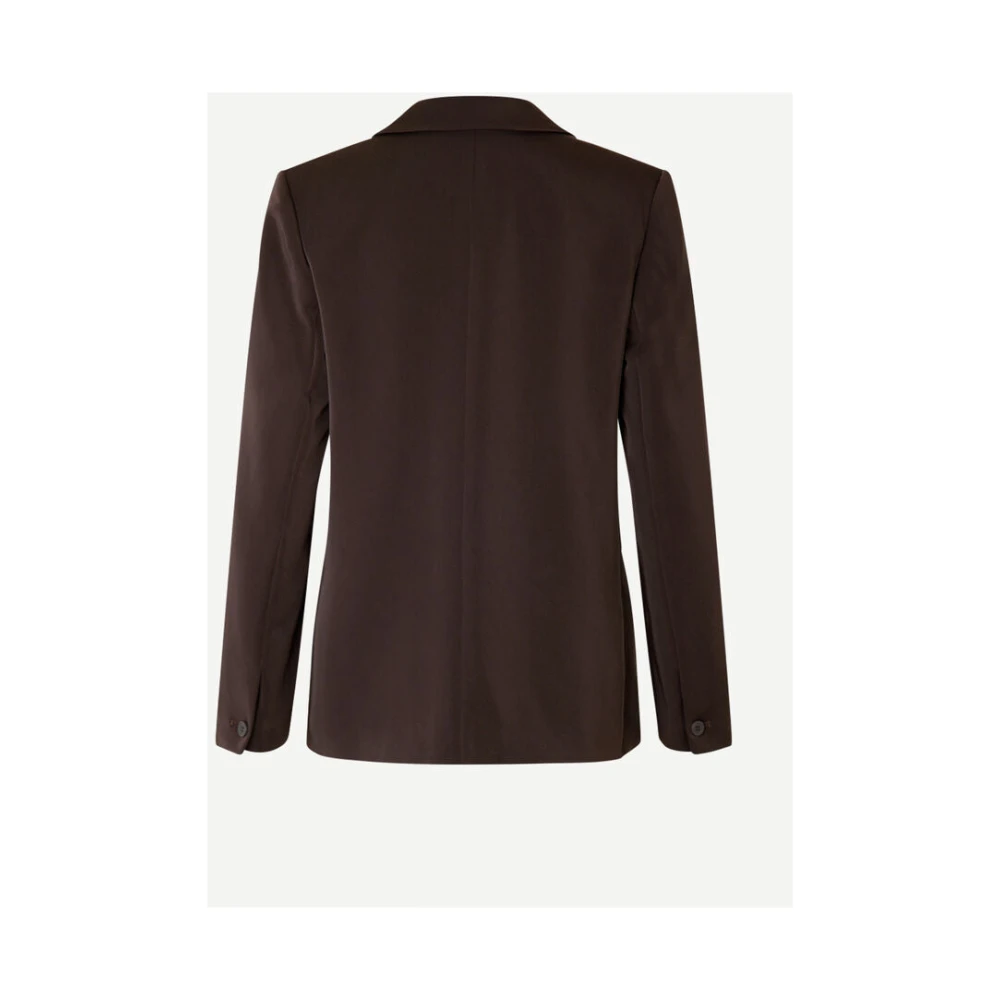 Samsøe Double Breasted Blazer Brown Dames