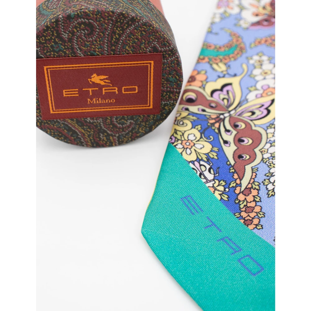 ETRO Paisley Zijden Sjaal Multicolor Dames