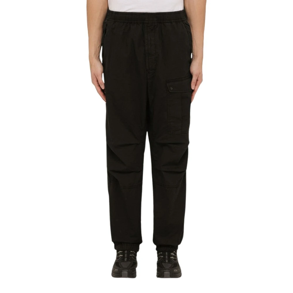 Stone Island Zwarte Ghost Cargo Broek Black Heren