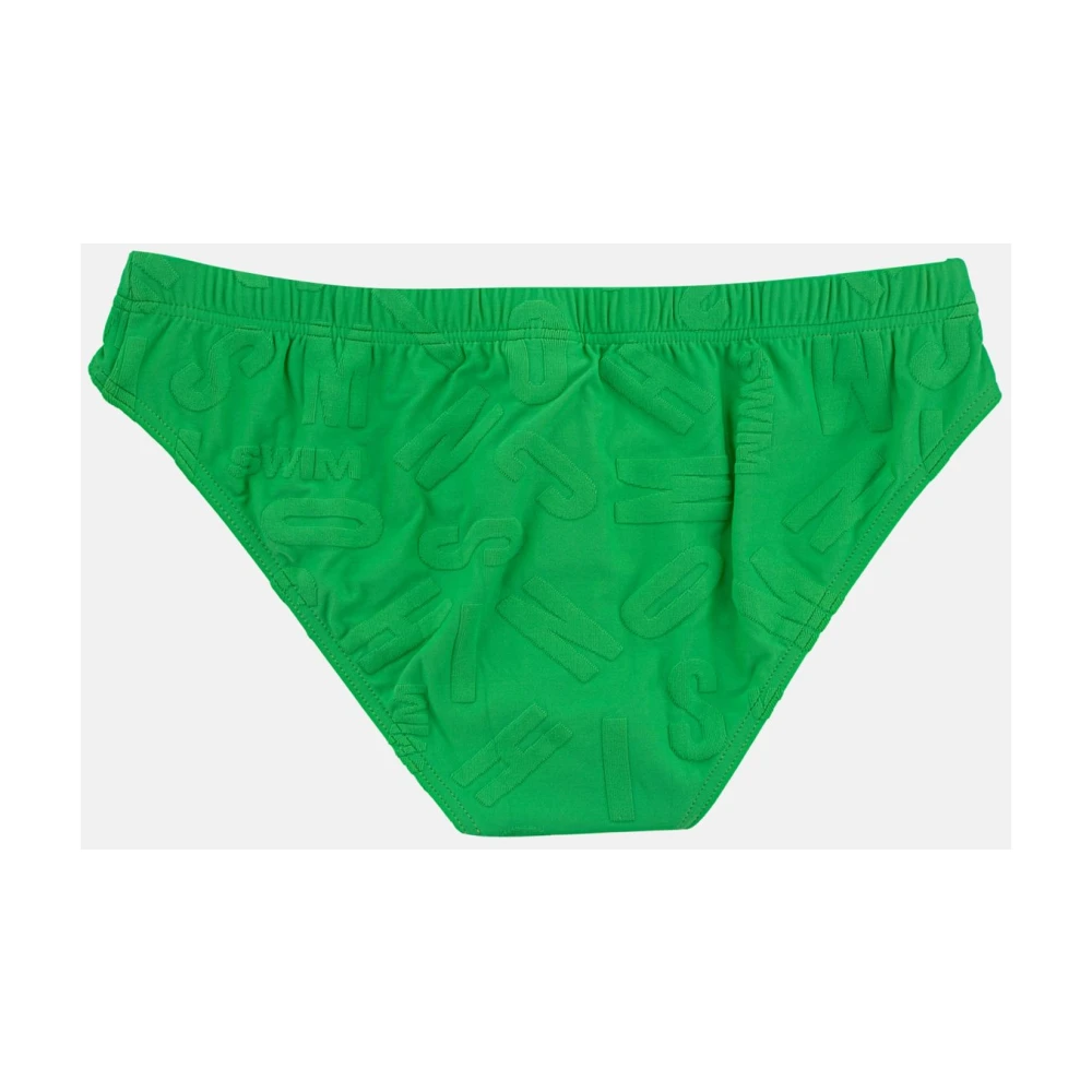Moschino Heren Zwemkleding Logato Green Heren