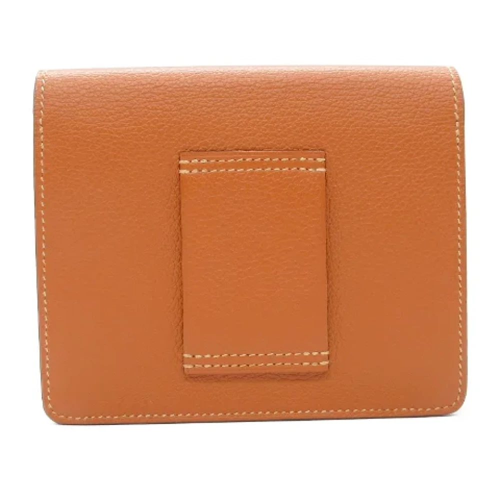 Hermès Vintage Pre-owned Leather wallets Brown Dames