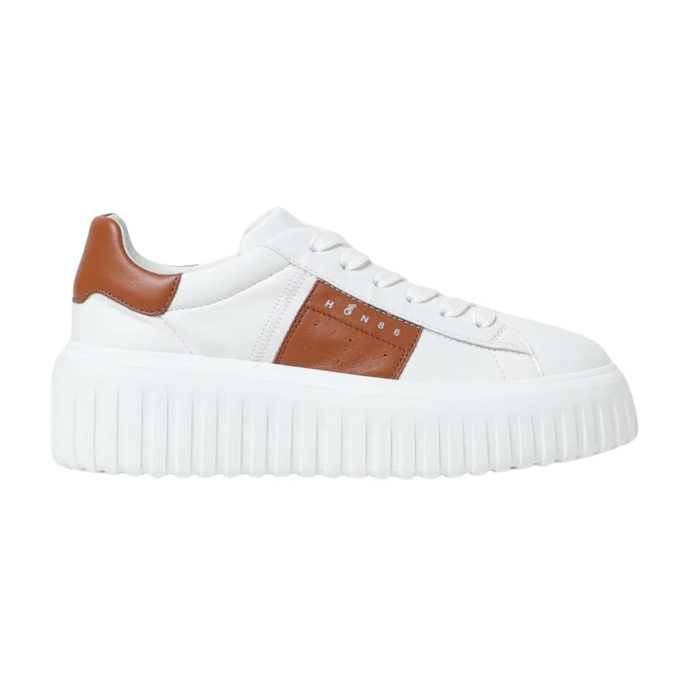 Hogan Women's White Sneakers, 6 Uk, Interactive Platform Trainers