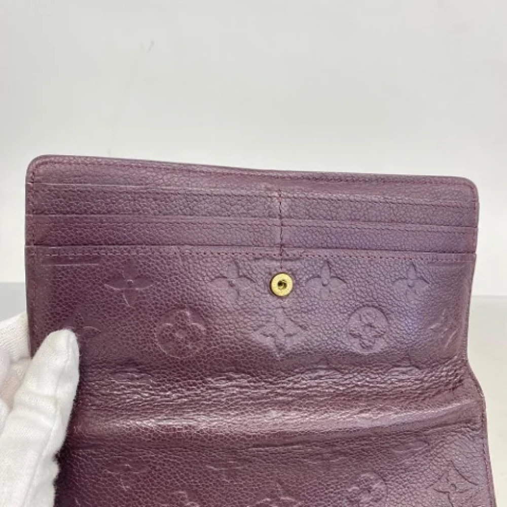 Louis Vuitton Vintage Pre-owned Fabric wallets Purple Dames