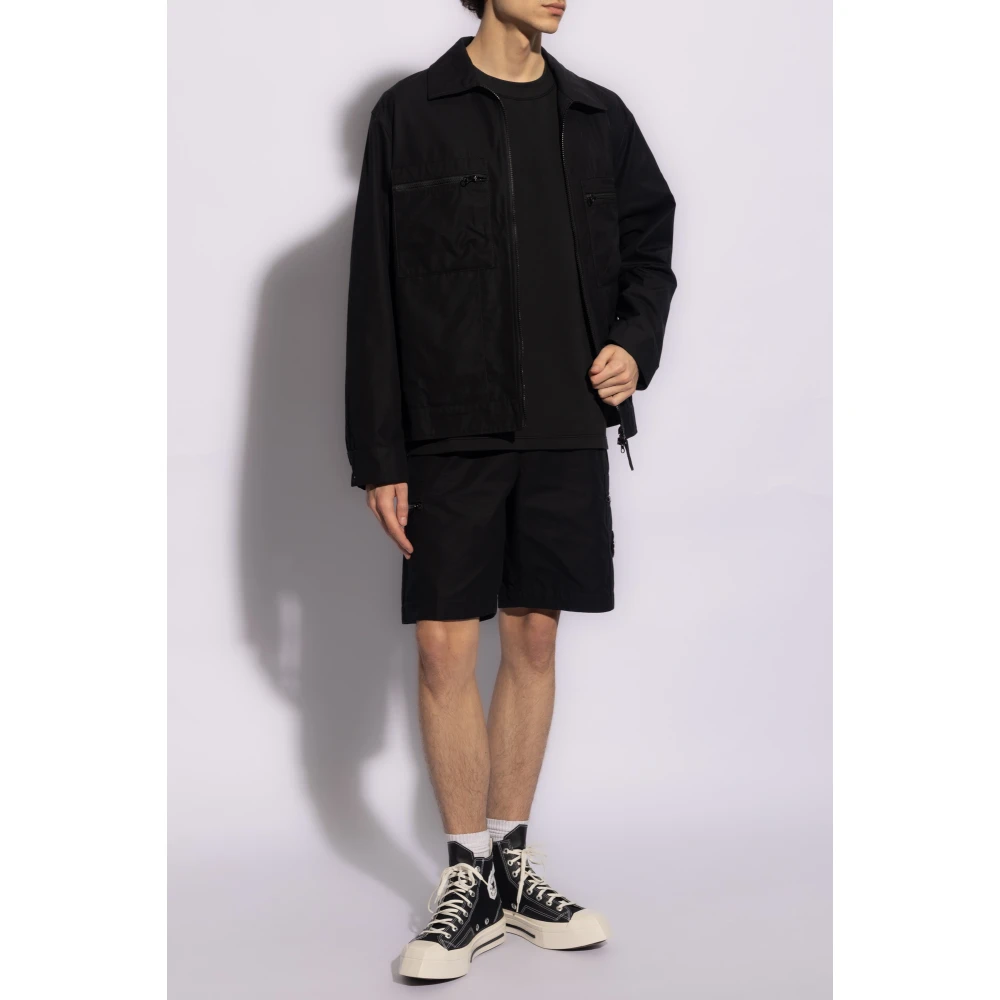 Stone Island T-shirt met logo Black Heren