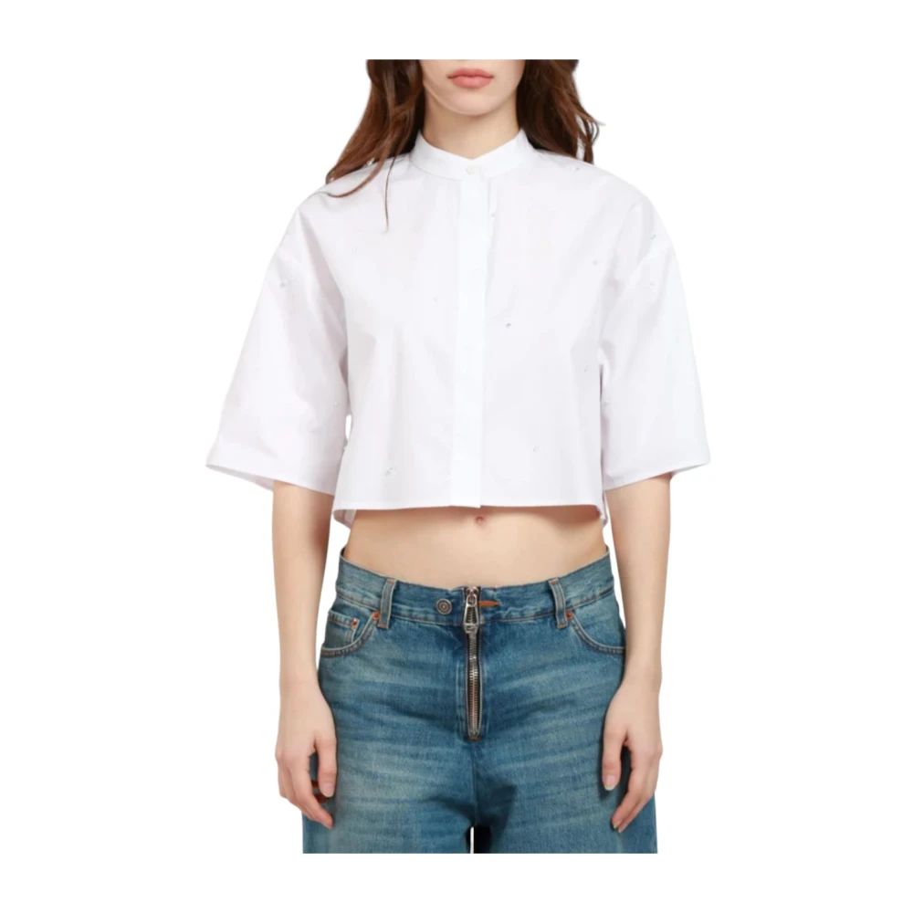 Dondup Trendy Men's Shirt White Dames