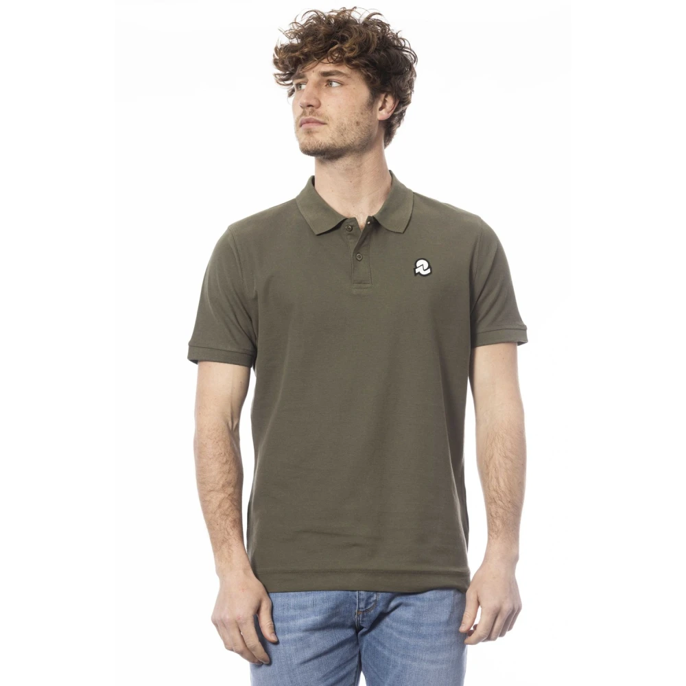 Invicta Men's Green Polo Piquet T/C Marmorizzato - Polo Shirts - 2XL - Tops
