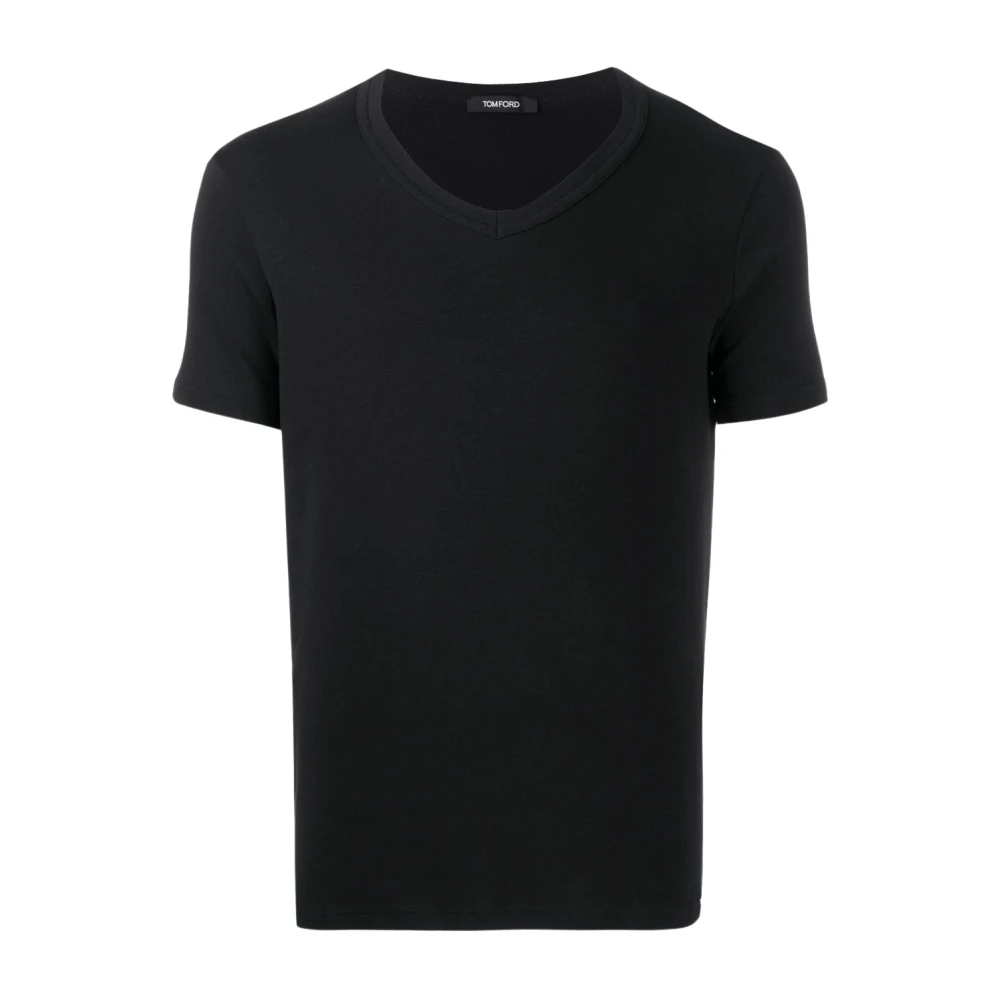 Tom Ford Men's Black V-Neck T-Shirt - T-Shirts - Xl - Tops