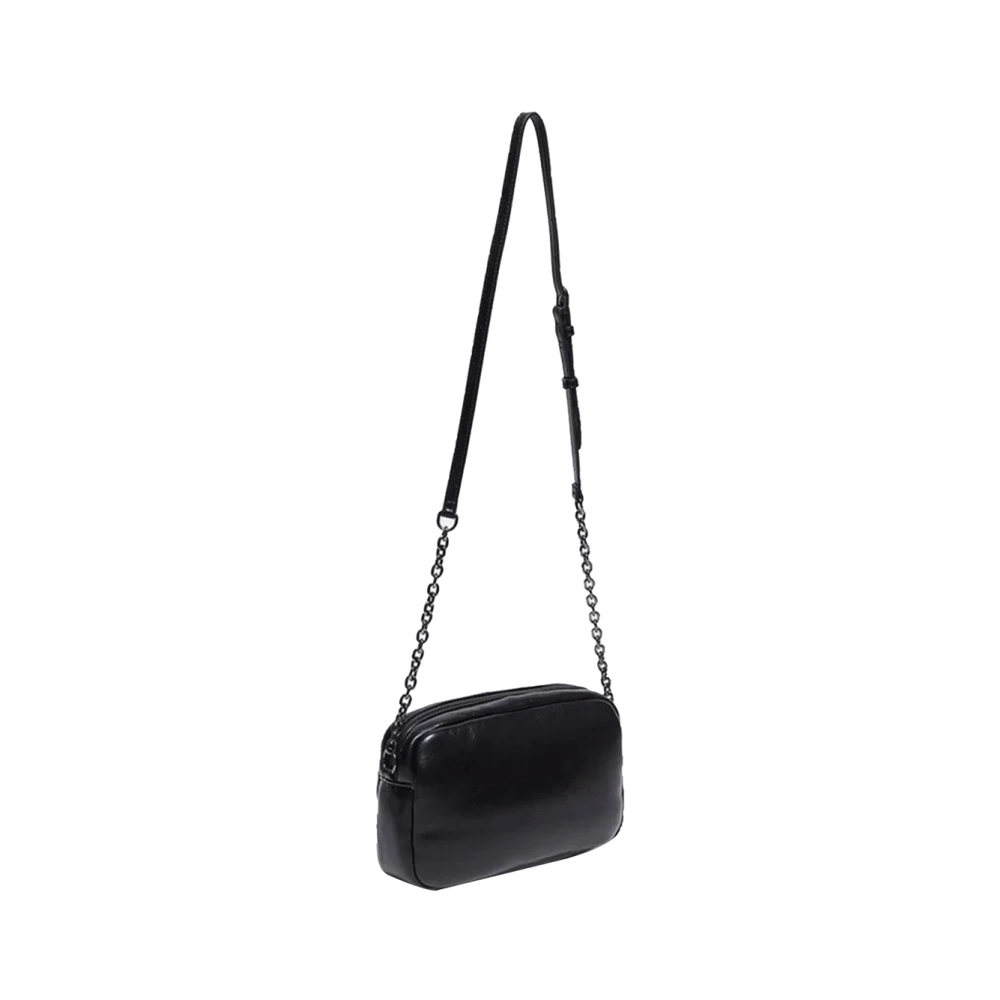 Liu Jo Zwarte schoudertas met gouden details Black Dames