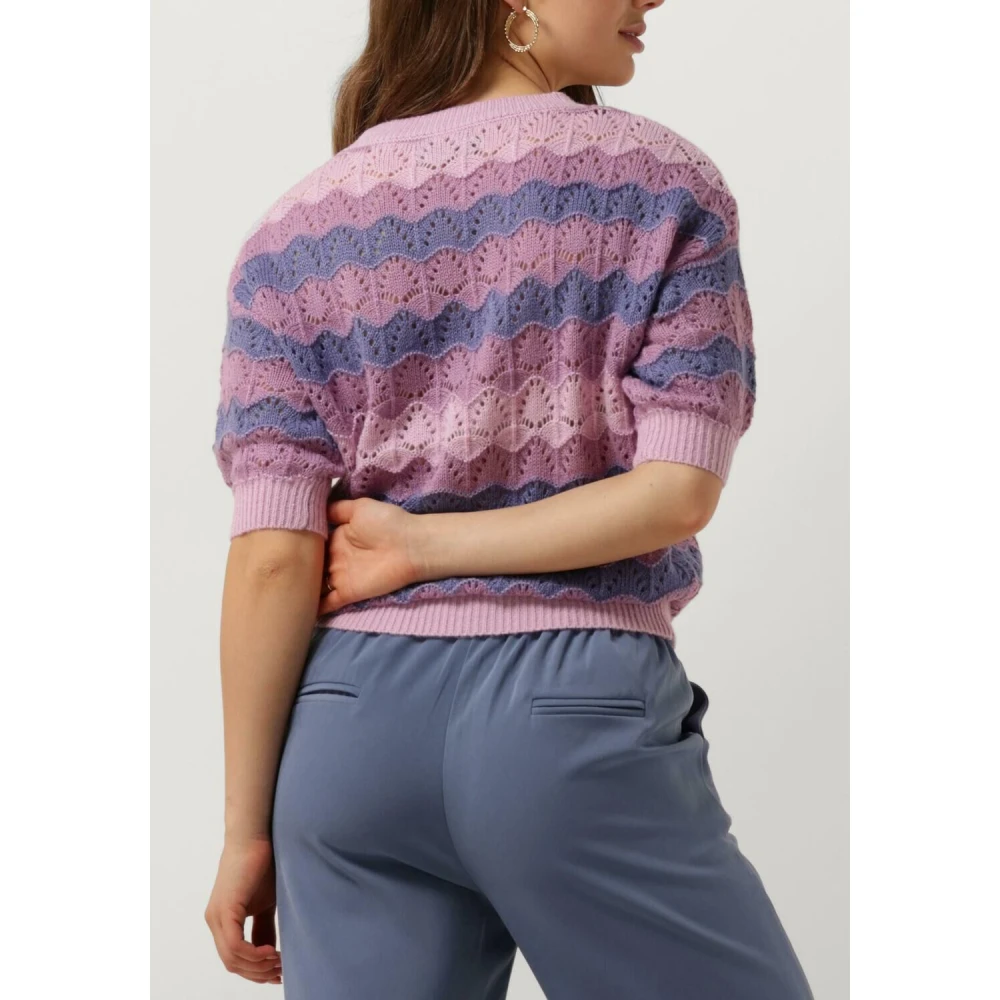 Ydence Paarse Gebreide Top Selah Purple Dames