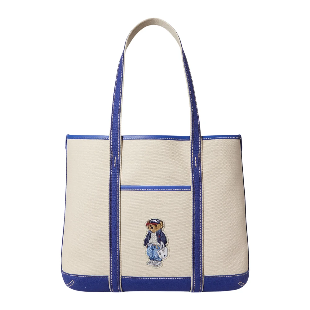 Ralph Lauren Women's Beige Shopping Bags, One Size, Bear Small Shopper Tote