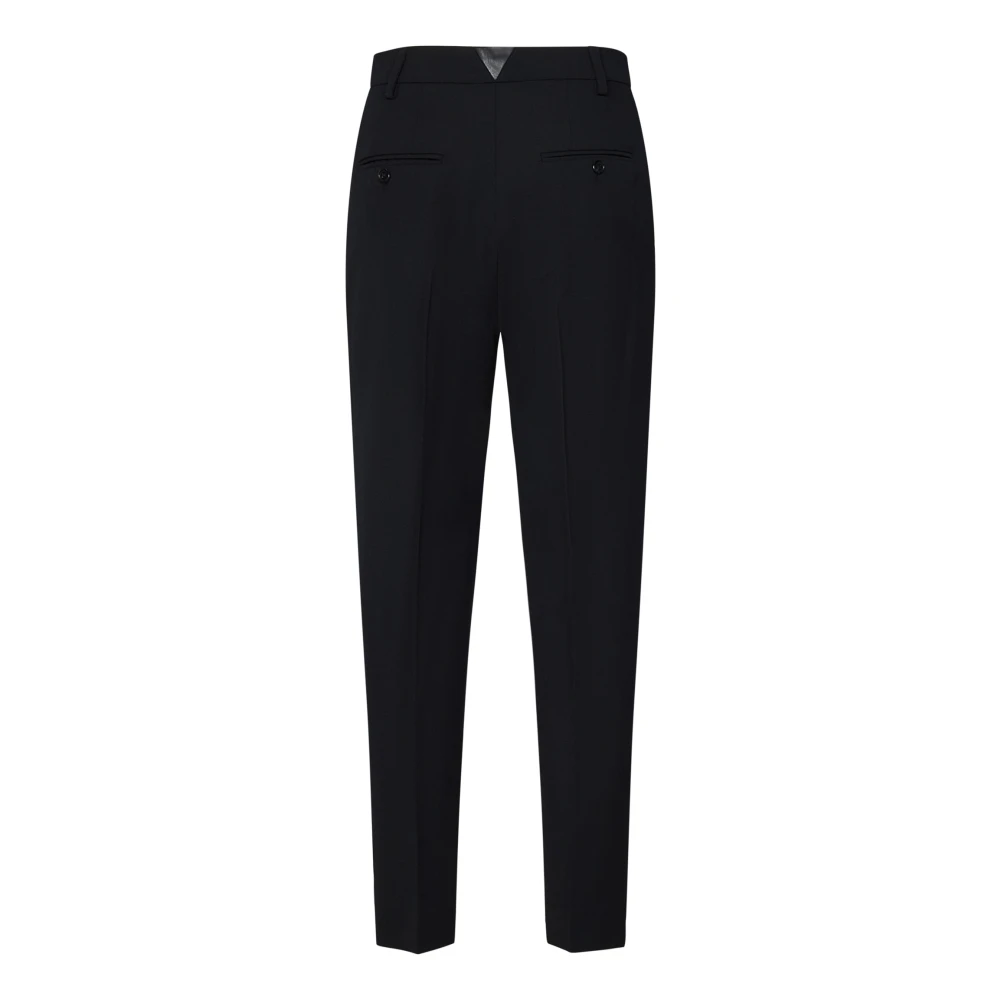 pinko Zwarte Wollen Broek Elegant Stijlvol Black Dames