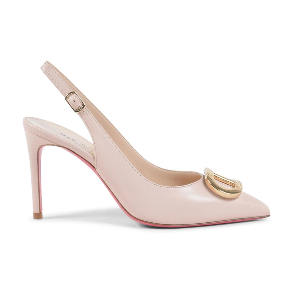 Dee Ocleppo Ikoniska Läder Slingback Pumps Pink, Dam