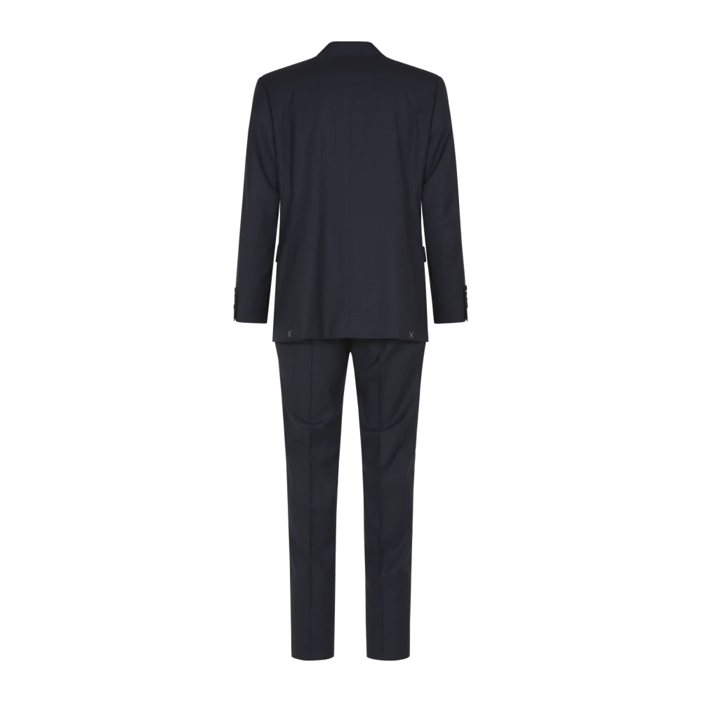 Canali Zwarte Jurken met Voering Black Heren