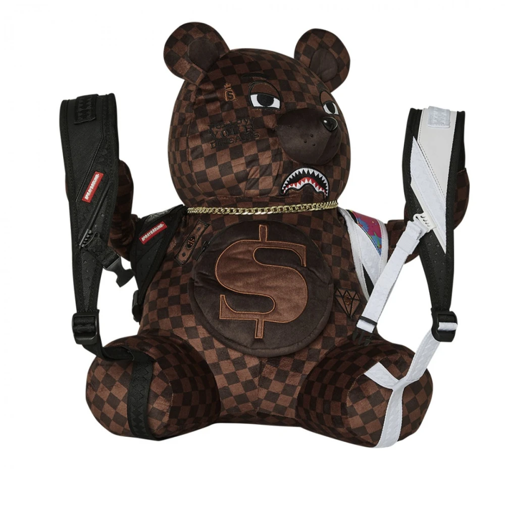 Sprayground Beperkte oplage Teddy Bear rugzak Brown Unisex