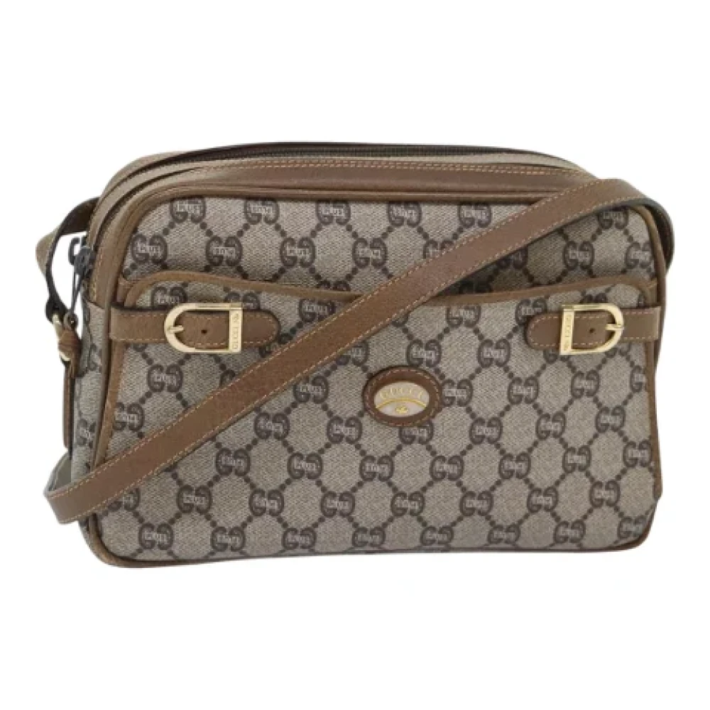 Gucci Vintage Pre-owned Leather gucci-bags Beige Dames