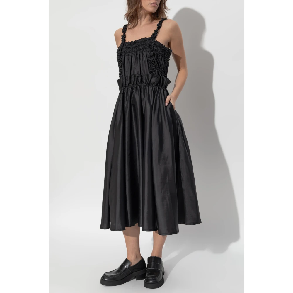 Comme des Garçons Jurk met zakken Black Dames
