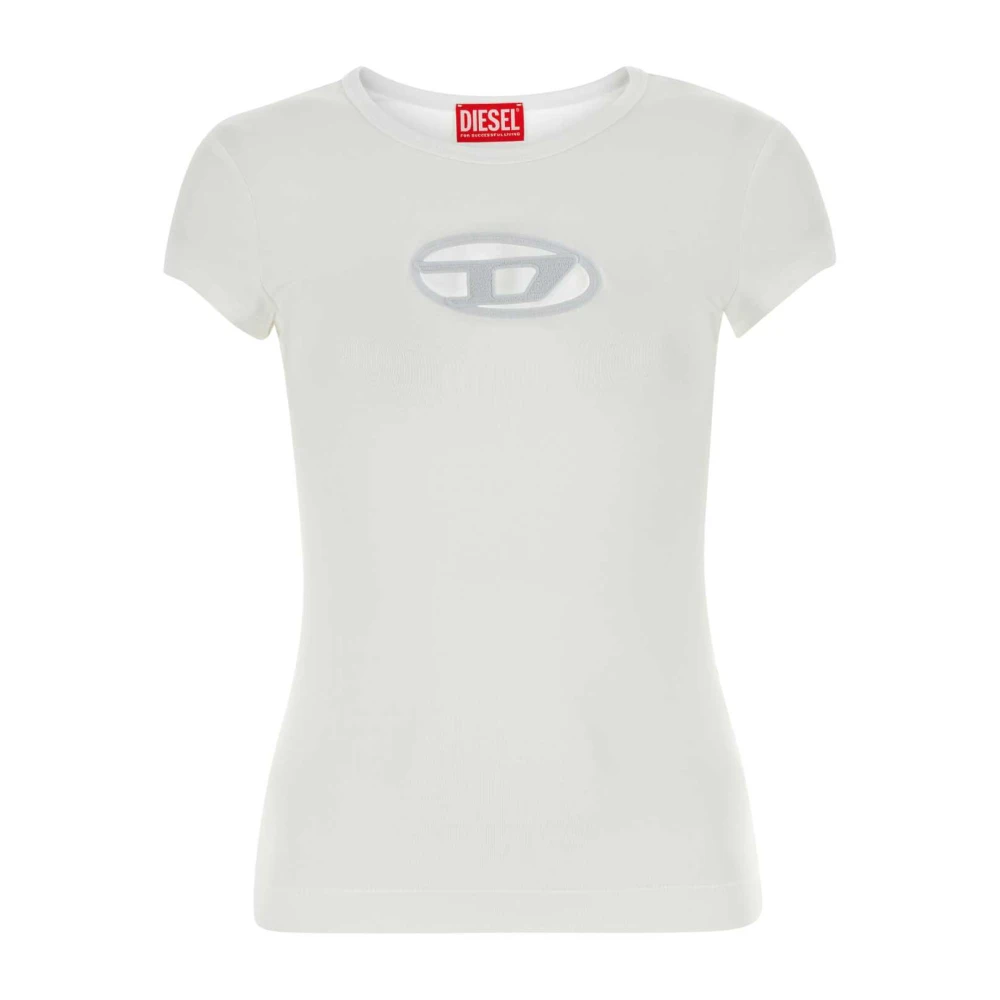 Diesel Vit Stretch Bomull T-Angie T-Shirt