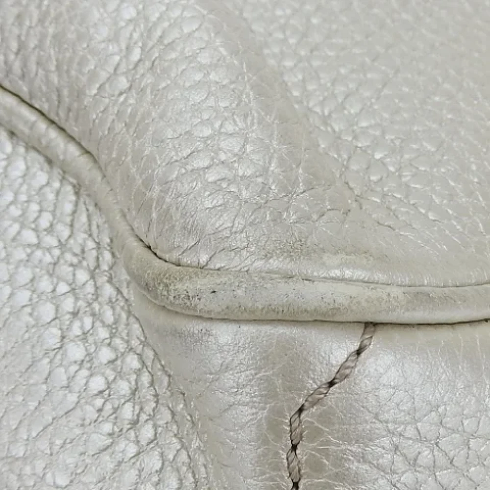 Celine Vintage Pre-owned Leather handbags Gray Dames