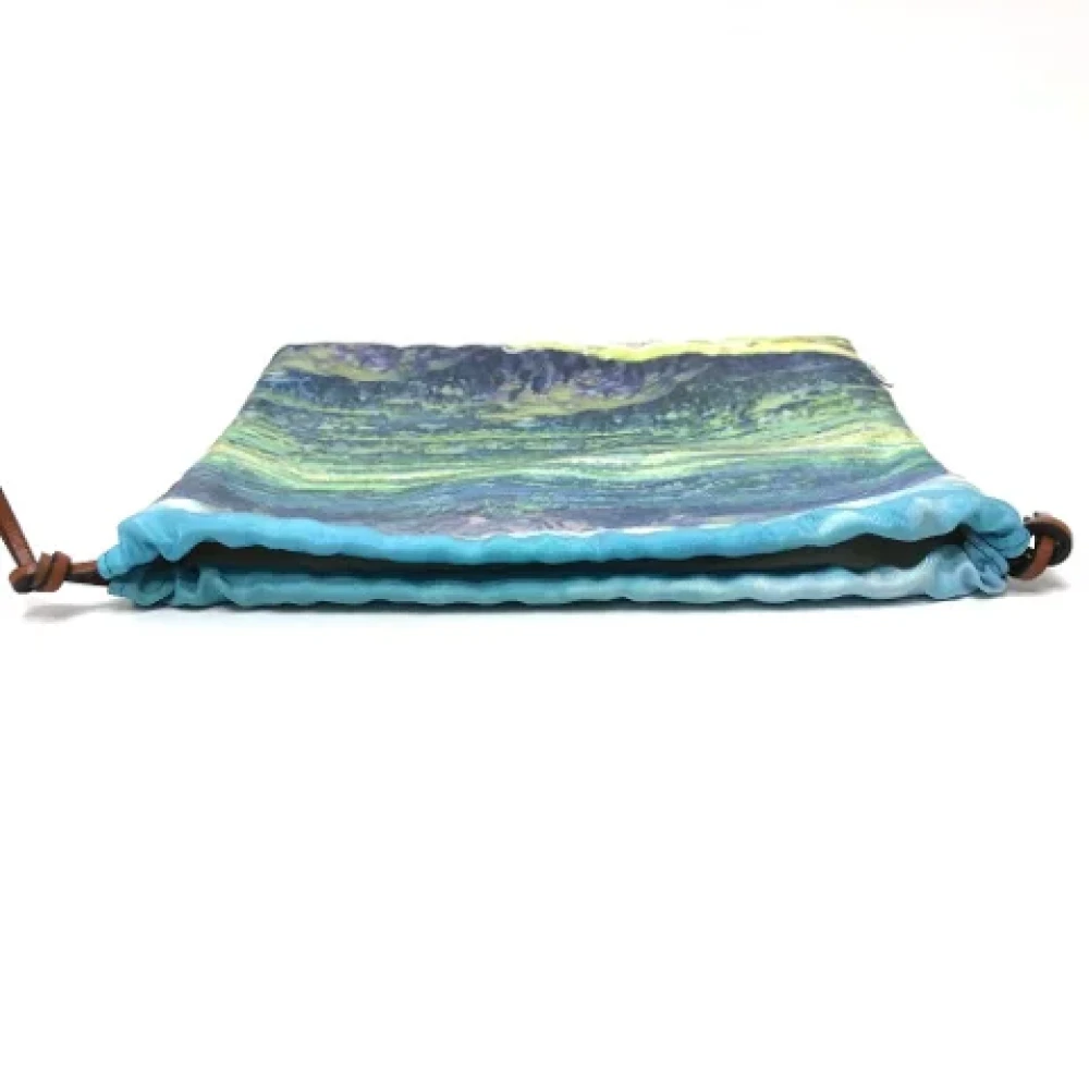 Loewe Pre-owned Fabric pouches Blue Dames