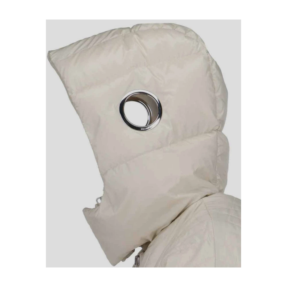 Moncler Polyesterjas met Willow Smith-stijl White Heren