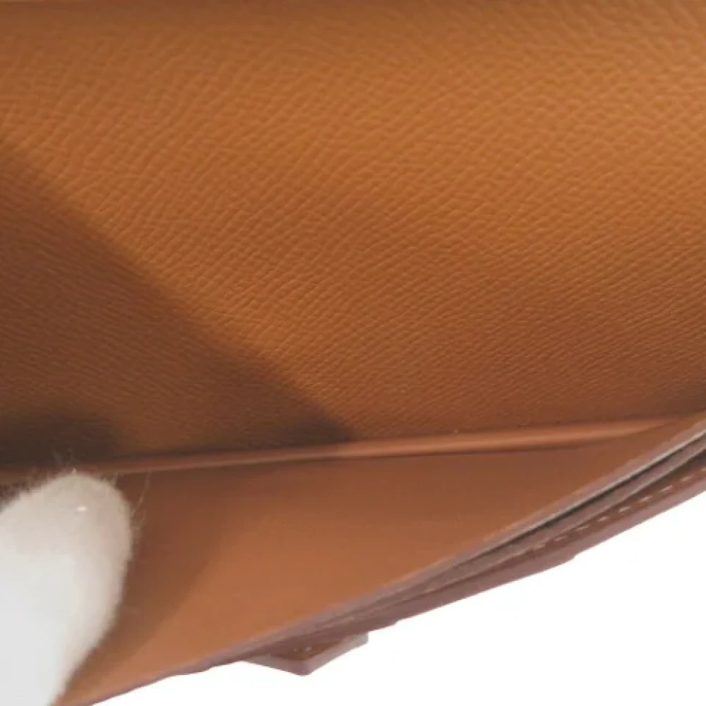 Hermès Vintage Pre-owned Leather wallets Brown Dames