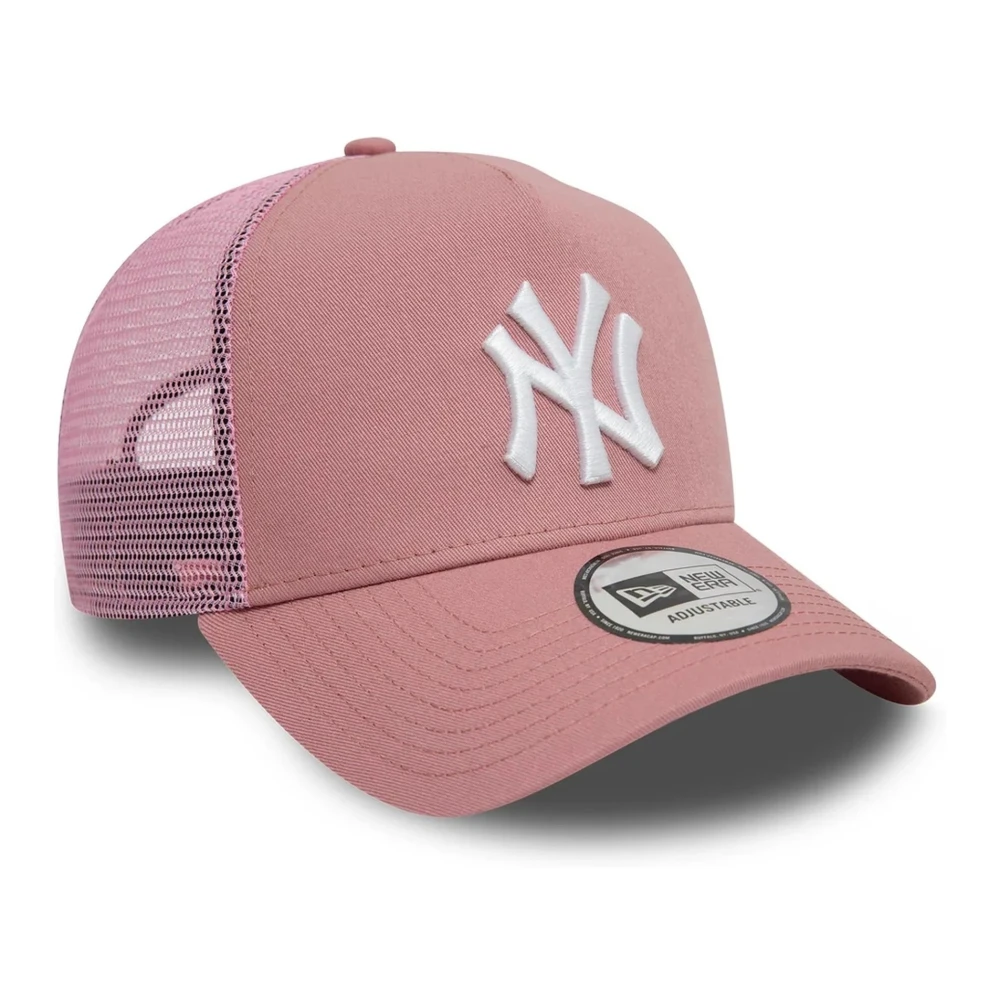 new era Roze Yankees League Trucker Pet Pink Heren
