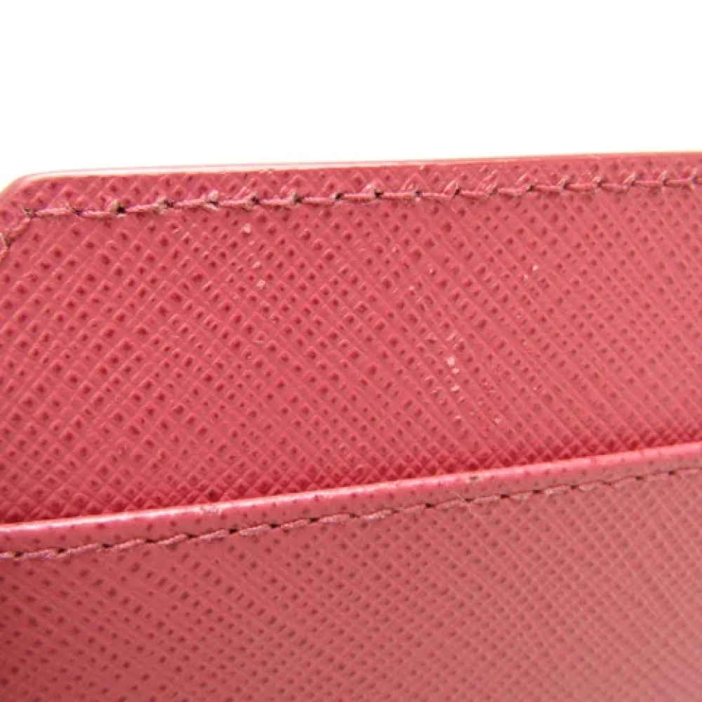 Prada Vintage Pre-owned Leather wallets Pink Dames