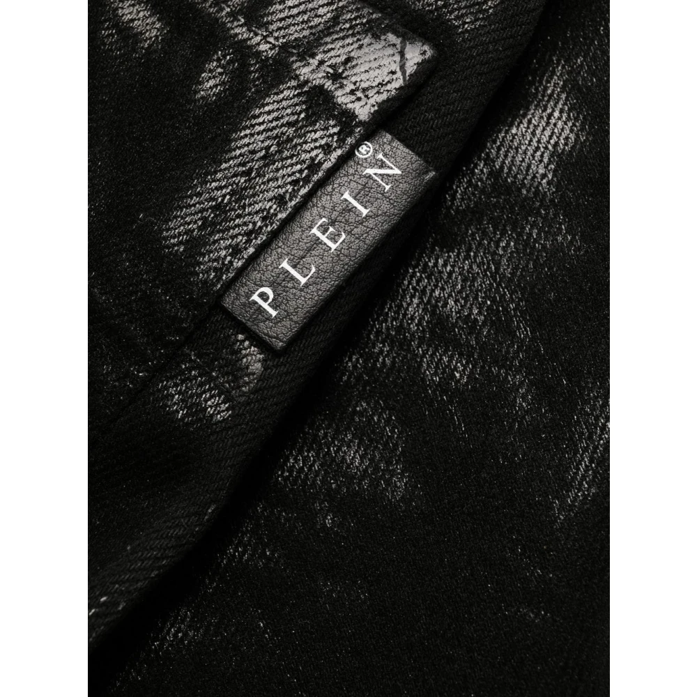 Philipp Plein Zwarte Straight Jeans voor Mannen Black Dames