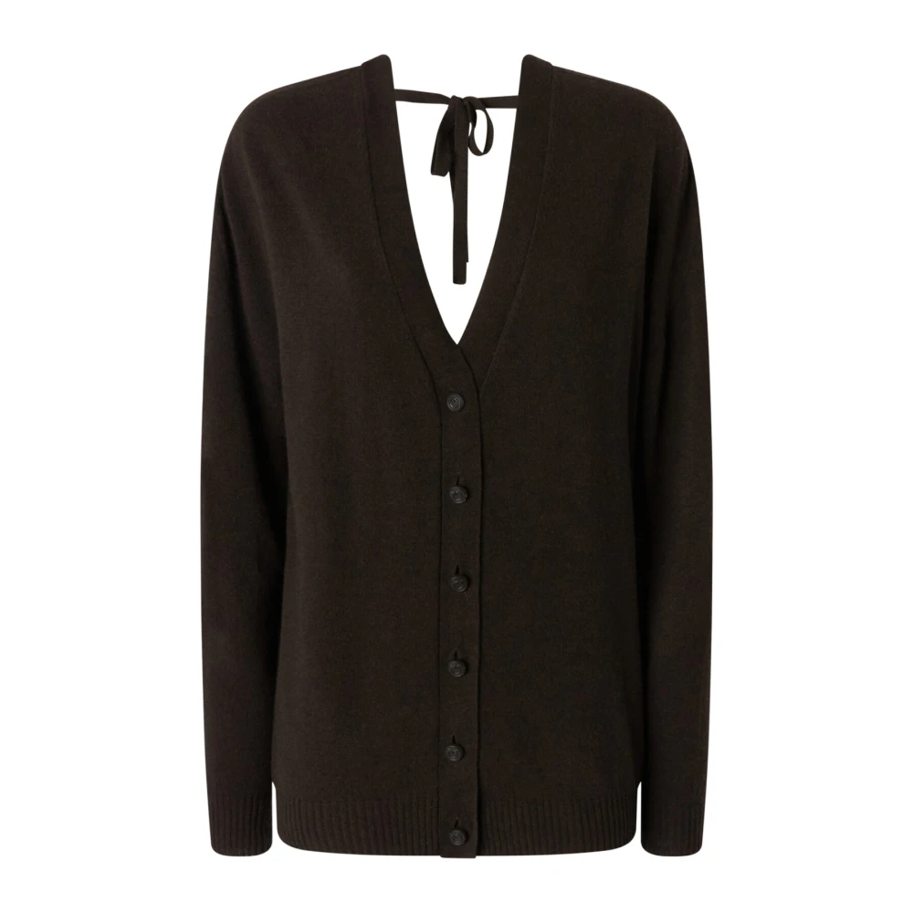 Pinko Wollen en kasjmier vest met knopen Brown Dames