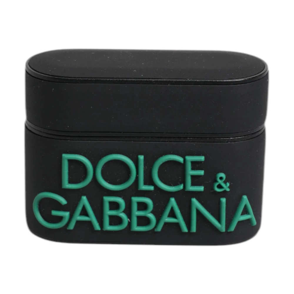 Dolce & Gabbana Men's Black Headphones, One Size, Stylish Protective Airpods Case