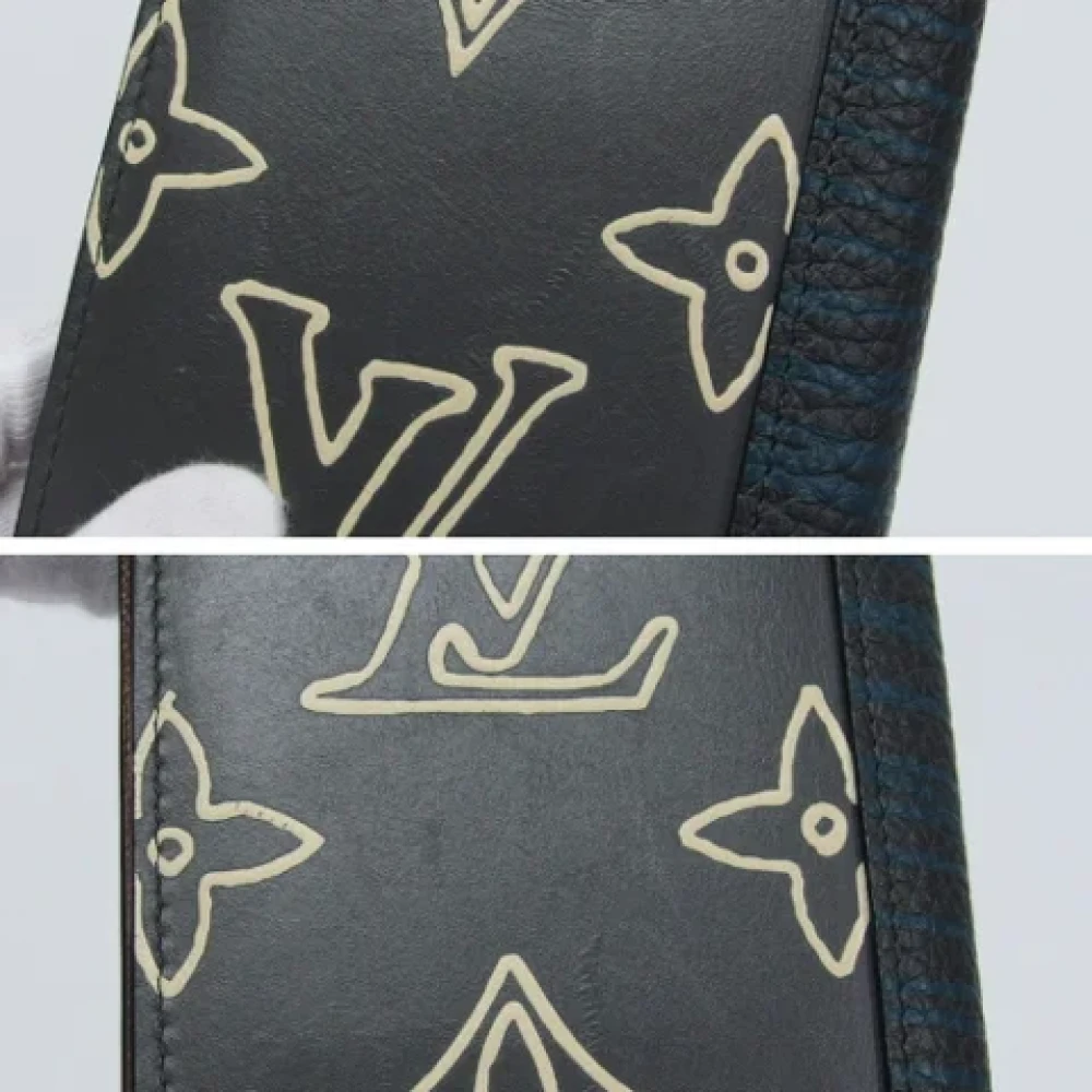 Louis Vuitton Vintage Pre-owned Leather wallets Black Heren