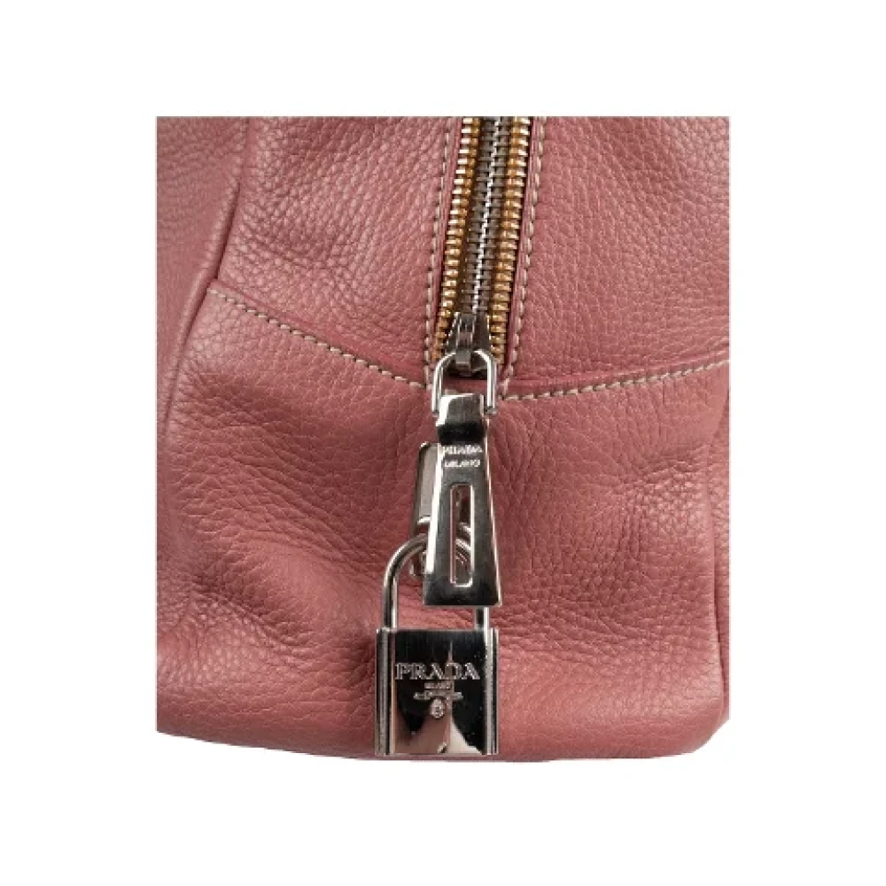 Prada Vintage Pre-owned Leather prada-bags Pink Dames