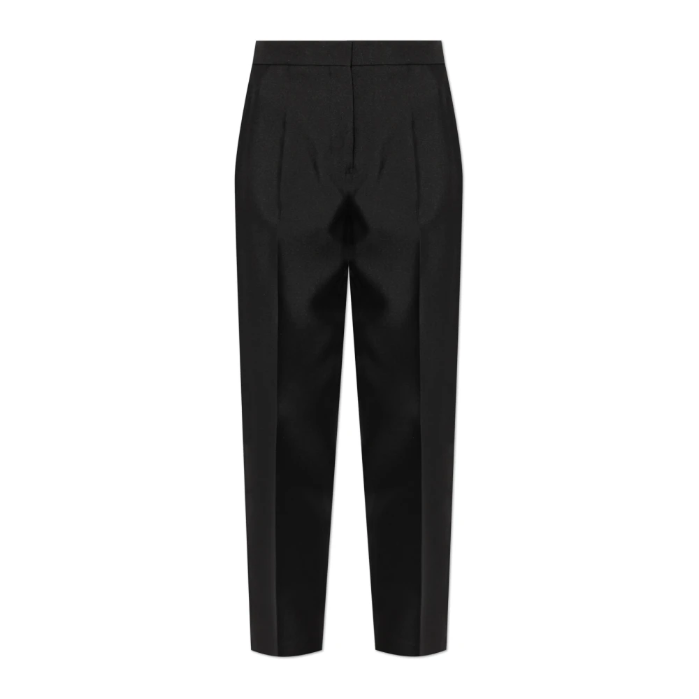 Jil Sander Vrouw Zwart Broeken Dames, S, Plooibroek
