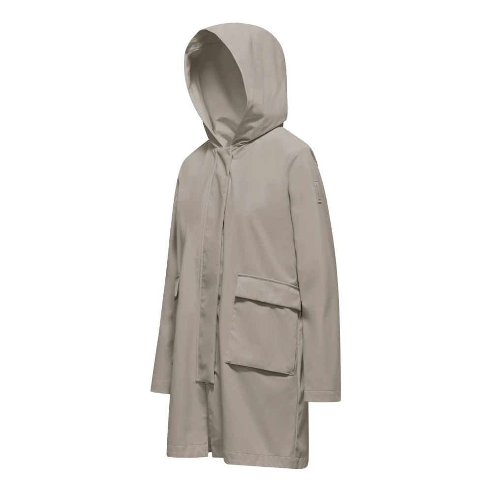 BomBoogie Parka voor dames met capuchon van technische stof Beige Dames