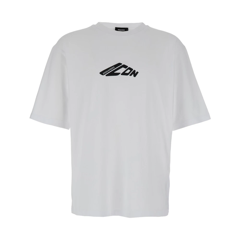 Dsquared2 Witte T-shirts en Polos Nieuwe Icon White Heren