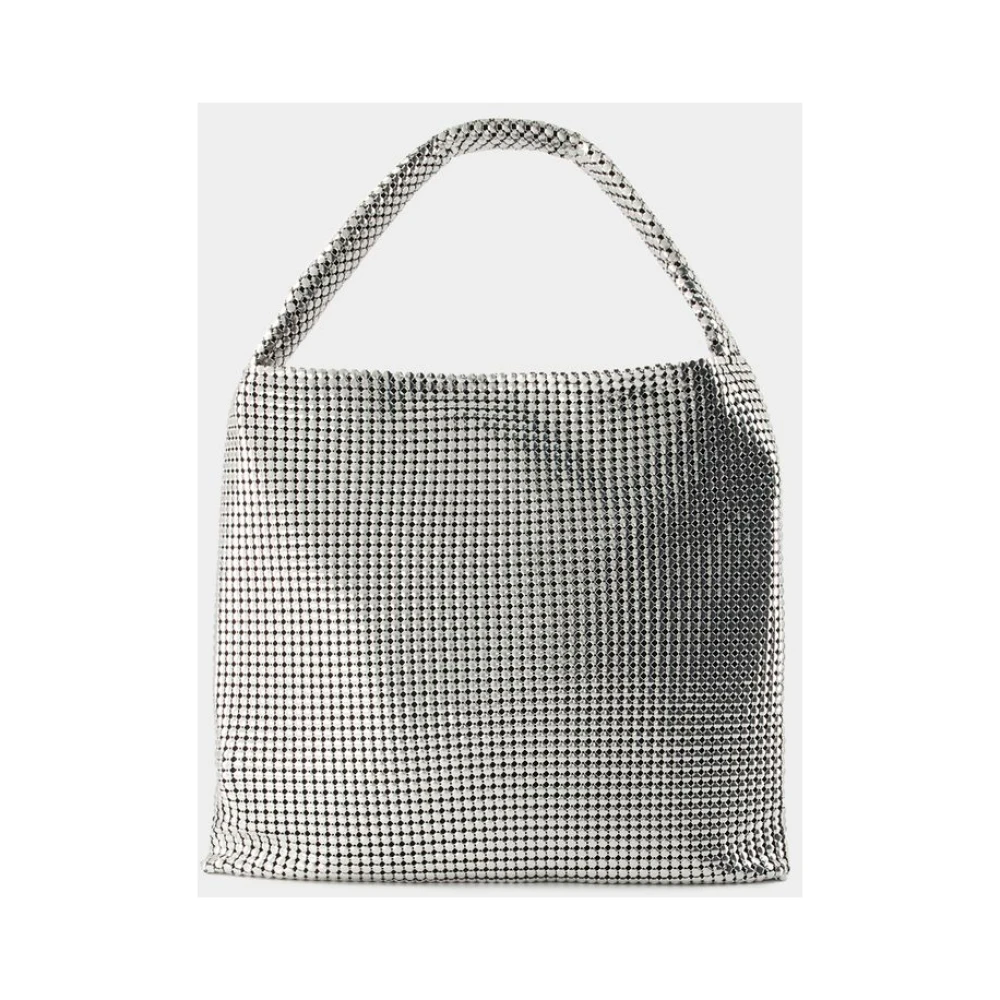 Paco Rabanne Pixel Tote Bag Aluminium Zilver Gray Dames