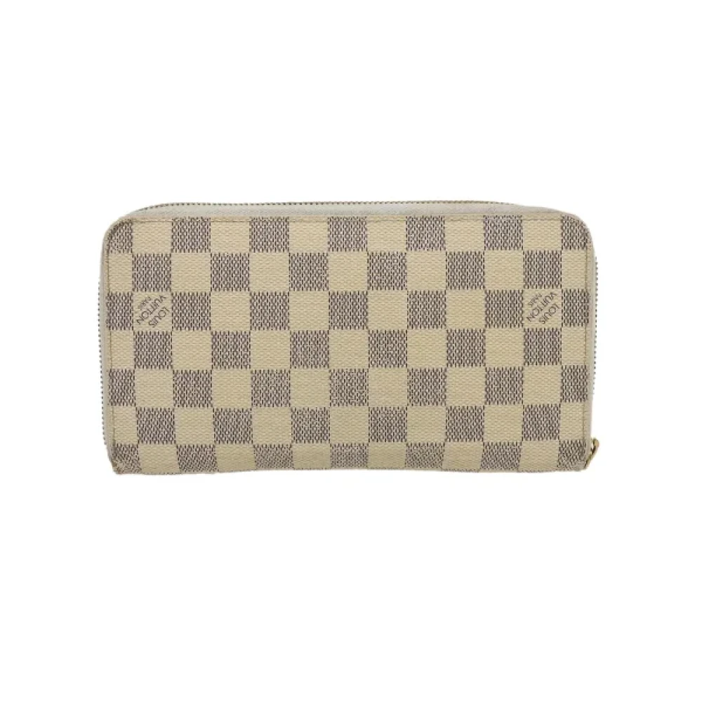 Louis Vuitton Vintage Pre-owned Coated canvas wallets Beige Dames