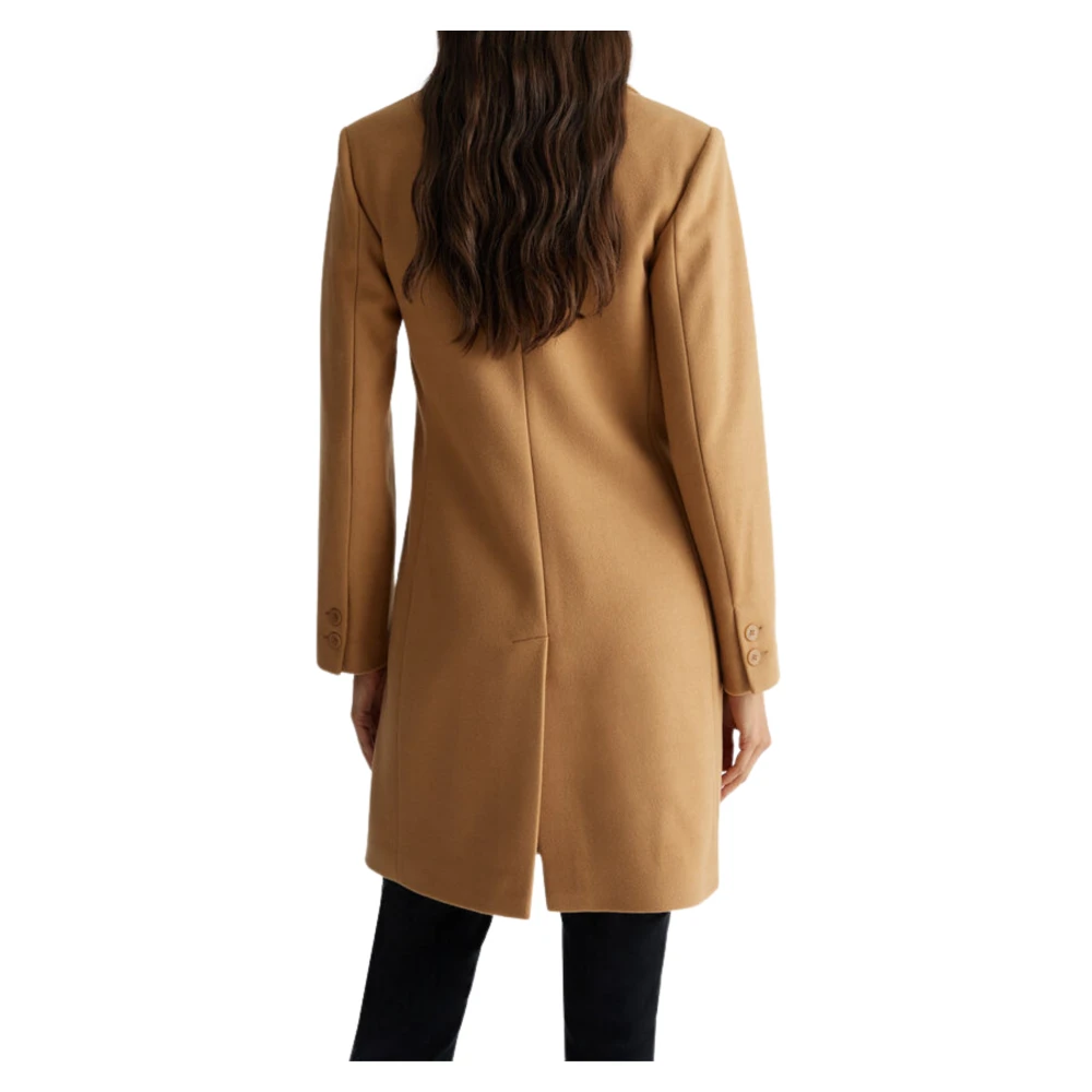 Liu Jo Camelkleurige wollen Monopetto jas Brown Dames