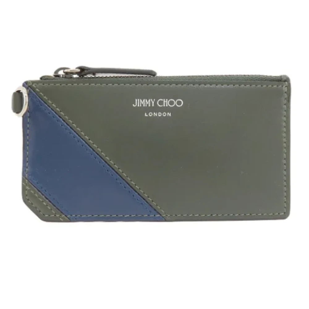Jimmy Choo Pre-owned Leather home-office Gray Dames