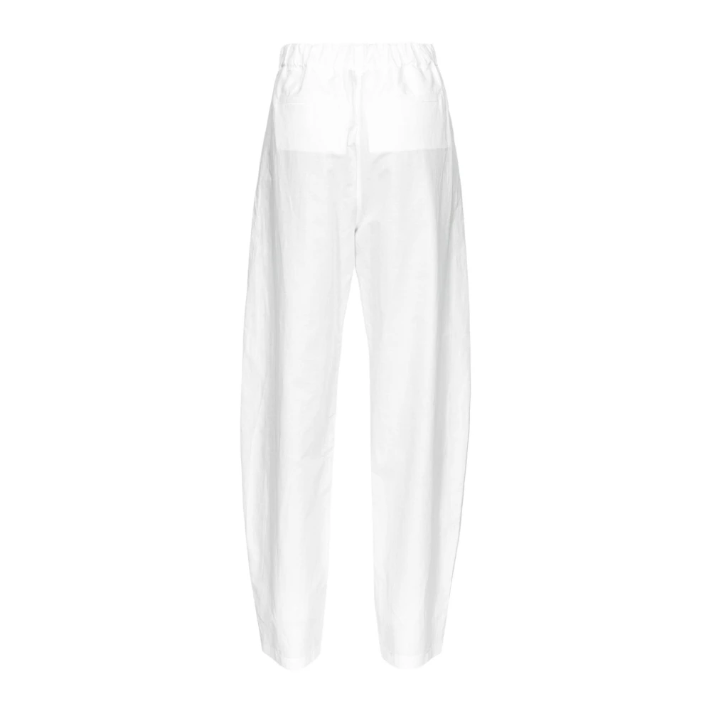 pinko Wide Trousers White Dames