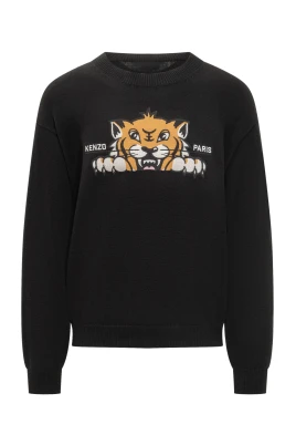 Happy Tiger Embroidered Jumper