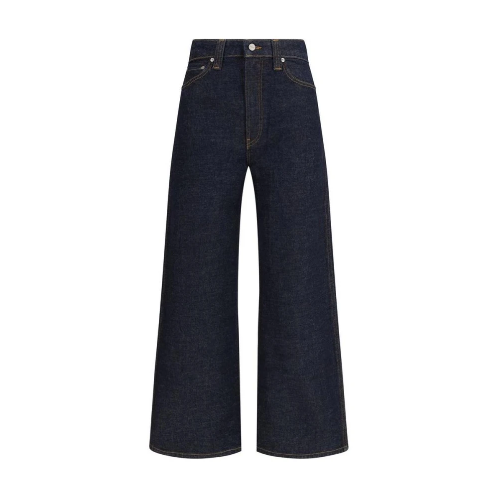 Khaite Women's Blue Cotton Straight-Leg Jeans