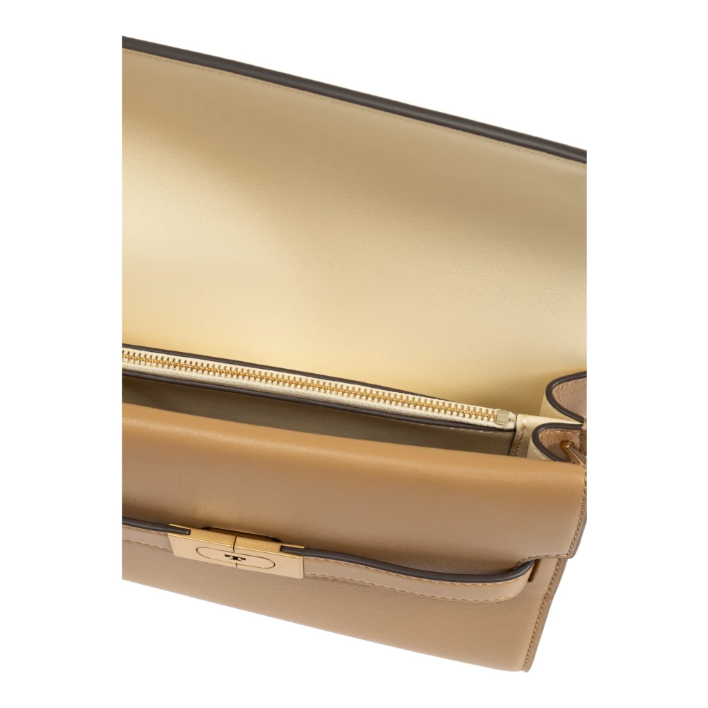 TORY BURCH Schoudertas Lee Radziwill Beige Dames